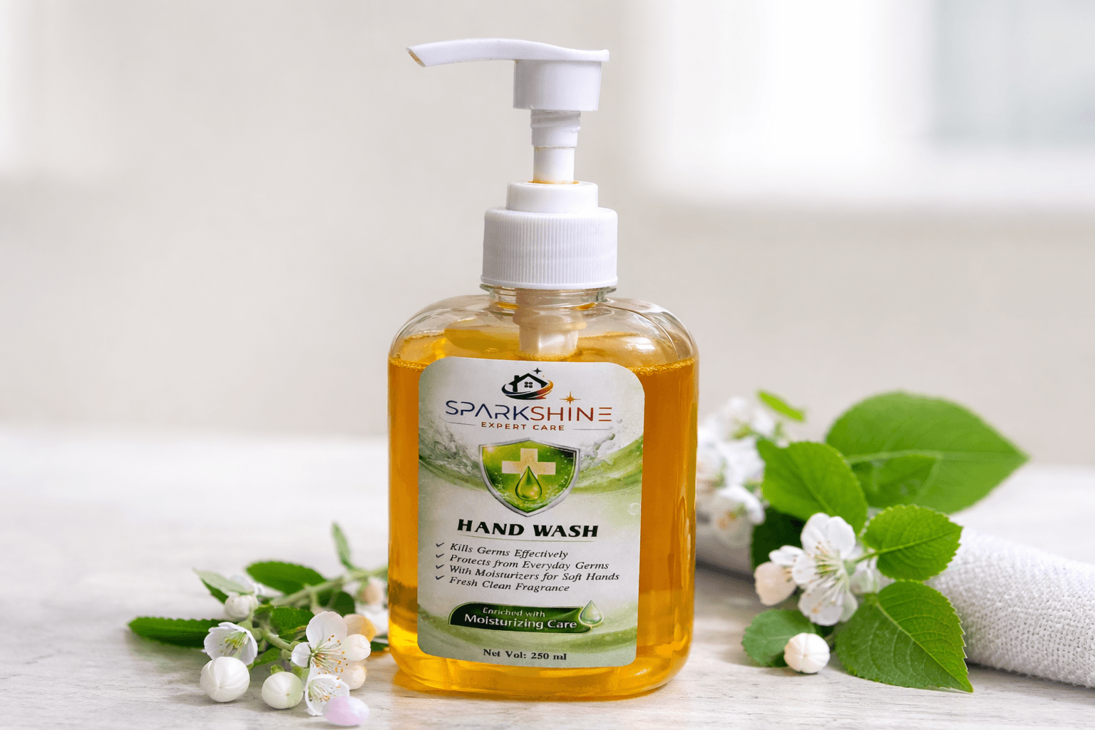 Spark Shine Expert Care hand wash bottle