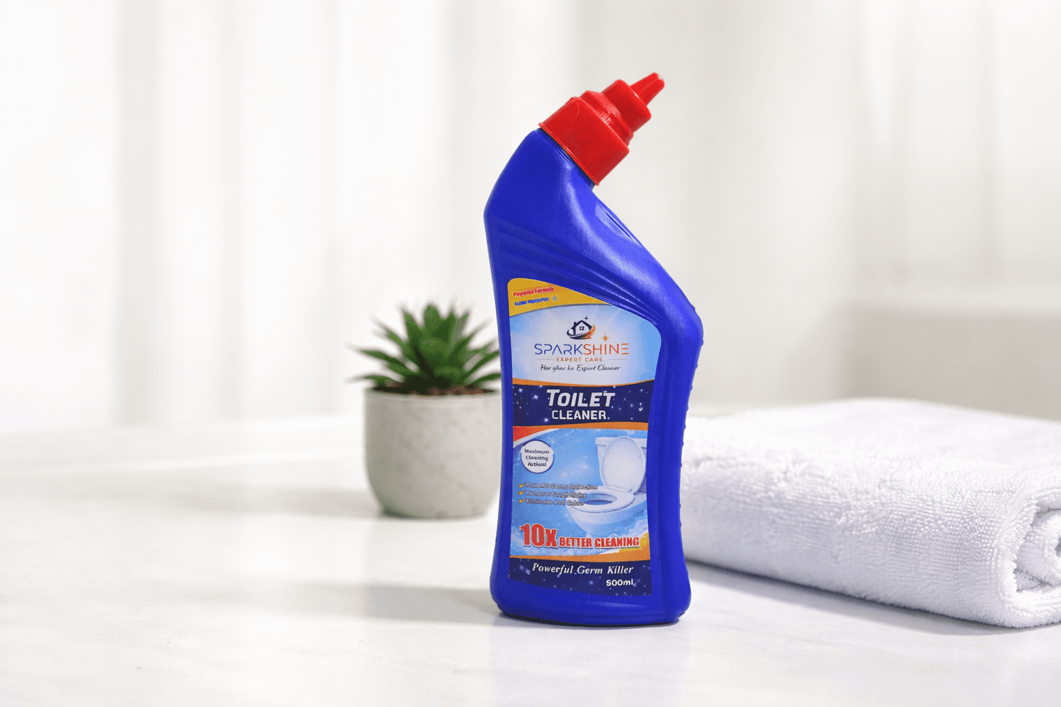 Spark Shine Expert Care toilet cleaner bottle